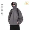 Ropa de Protección Solar Americana para Hombre Primavera y Otoño Nueva al Aire Libre Anti-UV con Capucha Ropa de Sombrilla Estilo Viento Funcional Camping Chaqueta de Sombrilla