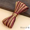 Cheongsam Tira de Ribete Bicolor 1 cm Tejido de Satén Escote Cinta Planchado Fácil Dobladillo de la Ropa Accesorios