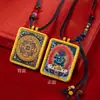 Thangka Personalizado Pintado à Mão de Zaki Lhamo, Tara Verde, Divindade Amarela da Riqueza, Oito Grandes Divindades, Manjushri e Samantabhadra em Latão