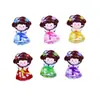Moda Nacional Dibujos Animados Vestido Tang Niña Cara Brillante Accesorios de Resina Pegamento Crema Material para Pegatina de Refrigerador DIY Carcasa de Teléfono Móvil Pegatina para Taza de Agua