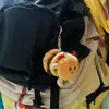 Papas Fritas Hamburguesa Colgante Lindo Mochila Pareja Peluche Adorno Colgante Corazón Femenino Llavero de Coche Muñeco Peluche Adorno Colgante