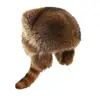 Sombrero de Orejas de Mapache Pequeño para Dropshipping Sombrero Lei Feng de Imitación de Piel de Mapache Sombrero Cálido de Invierno para Niñas y Niños