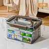 Caja de Almacenamiento Portátil Transparente Xingyou para Juguetes y Snacks, Caja de Almacenamiento de Acrílico para Uso Doméstico, Caja Giratoria Sellada de Gran Capacidad