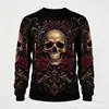 Sudadera Unisex Casual de Cuello Redondo, Estampado 3D Divertido de Halloween, Nueva, Transfronteriza, Directo del Fabricante