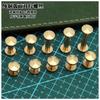 Latão I-shaped Nail Pure Copper Wheel Nail Arc Face-to-Face Screw Belt Screw Multi-Especificação Pure Copper Luggage Hardware