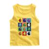 Chaleco infantil ropa infantil para niños lobo espacial asesino verano nuevo bebé camiseta sin mangas delgada exterior algodón top