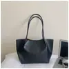Moda transfronteriza, bolso tote liso de alta gama para mujer, gran capacidad, casual y elegante, bolso de axila, versátil para ir al trabajo, bolso de hombro