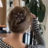 2025 Nuevo Clip de Flor con Estampado de Leopardo Otoño e Invierno Dongdaemun Pinza para el Cabello de Gama Alta Accesorios para el Cabello Tocado Pinza Retorcida para Mujer
