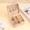 Caja de Embalaje Portátil Transfronteriza para Joyería, Caja de Almacenamiento de Joyería de Gama Alta para Viaje, Aretes, Anillos, Pulseras, Collares, Colgantes