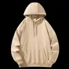 Sudadera con capucha deportiva de peso pesado de 420 g con forro polar al por mayor personalizada otoño e invierno 2026 sudadera con capucha básica holgada estilo americano para hombre