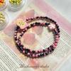 Cuentas redondas de cristal con halo de dos colores para helado de 4 mm, pulsera DIY, cadena para teléfono móvil, material de cuentas sueltas hechas a mano, accesorios