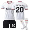 2425 Liverpool 2 Branco 11 Salah 9 Nunez 4 Van Dyke 7 Dias Uniforme de futebol terno atacado