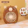 Lindo Delfín Dibujo Animado Animal Mini Ventilador Portátil de Mano Carga USB con Cordón Ventilador Eléctrico de Tres Velocidades