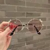 Novos óculos de sol infantis com laço fofo atacado moda all-match óculos de sol infantis óculos de metal