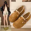 Sapatos de boca rasa de um passo saia com sola grossa 2026 sapatos retrô mulher pessoa preguiçosa totalmente fechados sapatos Birkenstock sapatos femininos outono inverno