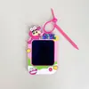 Llavero Colgante Original Crayon Shin-Chan Tablero de Dibujo Graffiti Mediano Tablero de Escritura Colgante para Mochila Escolar Regalo Venta al por Mayor