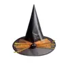 Chapéu de Bruxa para Halloween Tecido Oxford Chapéu de Bruxa Preto Festa Noite Festival Pontudo Aranha Chapéu de Mago Engraçado