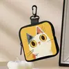 Múltiples Billeteras Lindas con Estampado de Gatos, Bolsas de Almacenamiento Impermeables de Cuero Sintético con Cremallera, Estuches Multifuncionales Mini para Auriculares