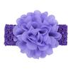 Faixa de cabelo de malha de chiffon com flores da moda europeia e americana da Amazon Faixa de cabelo para bebê Acessórios para cabelo Faixa de cabelo infantil 922
