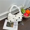 Bolsa de Mão Feminina Plissada Fashion Estilo Coreano 2026 Novo Estilo de Verão Bolsa Relaxada de Ombro Bolsa Transversal Fashion