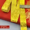 Cinta tejida dorada y plateada jacquard de hilo de oro encaje accesorios de encaje bordado decoración de cuello puño traje antiguo traje de ópera