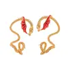 Pendientes de Halloween de dragón personalizados más vendidos transfronterizos para mujer, pendientes de estilo gótico con diseño vintage de goteo de aceite, en stock al por mayor