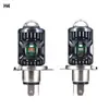 Farol de LED para Motocicleta H4 Farol para Veículo Elétrico Amarelo e Branco Integrado Feixe Alto e Baixo Holofote Lâmpada Piscante Vermelha e Azul P15
