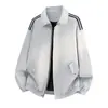 Chaqueta para hombre con cuello alto, moderna y a la moda, con mangas ajustadas, prenda de abrigo para otoño, diseño simple y clásico, estilo otoñal