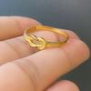Exquisito Anillo Mocky de Estilo Chino Simple Personalizado Anillo Liso para Mujer Abertura de Anillo Regalo de Cumpleaños para Novia y Esposa