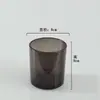 Suprimento spot copo de vela cor recipiente de vidro fosco copo vazio aromaterapia quarto romântico design castiçal logotipo