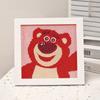 Animación de Dibujos Animados Nueva Pintura de Diamantes Kuromi DIY Juguetes de Pintura de Diamantes Hechos a Mano para Niños con Marco de Fotos Mesa Regalo