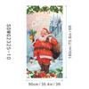 Cortina Banderín Cubierta de Puerta Navideña Transfronteriza Papá Noel Tela Colgante Decorativa para Exteriores Venta al por Mayor Cubierta de Puerta Festiva Personalización