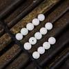 Jade Blanco Natural Raíz de Bodhi cuentas sueltas pulsera diy suave para sostener en la mano alta lanzamiento pulsera de raíz de Bodhi cuenta individual