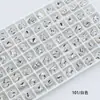 Dongzhou Crystal 6*8 Tachuelas Pequeñas Redondas para Uñas, Forma Oblonga con Esquinas Redondeadas, Base Puntiaguda, Strass de Vidrio K9 Super Brillante, Accesorios para Joyería DIY