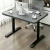 Mesa Branca Ajustável Manualmente, Design Espesso e Simples, Mesa de Estudo Infantil, Quarto de Estudo de Dormitório, Mesa de Computador para Casa