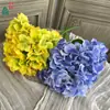 Hortênsia de Tecido de Cinco Cabeças, Hortênsia de Borda Queimada, Flor Artificial para Decoração de Salão de Banquete de Casamento, Parede de Flores Artificiais para Palco de Hotel