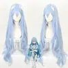 Guerero Evangélico Nuevo Siglo versión de teatro EVA belleza Polly peluca de cosplay azul en stock