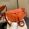 Bolsa Feminina de Tecido de Nylon 2026 Novo Verão Estilo Nicho Francês Bolsa de Ombro Único Transversal Bolsa Selim Popular de Alta Qualidade