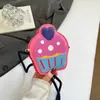 Bolsa Transversal Mini Fofa Colorida Desenho Animado Infantil de Ombro Único Bloqueio de Cor Personalizado Tendência 2026 Nova Ins para Meninas