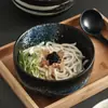 Tazón de Cerámica estilo Japonés creativo tazón para fideos tazón para sopa tazón grande tazón para ensaladas tazón para fideos instantáneos fideos de arroz tazón para fideos de arroz venta al por mayor comercial