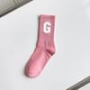 Calcetines de mujer con tubo G de silicona estándar de tendencia de personalidad rosa SAO con sutura sin hueso y mecanismo de una sola pieza de primavera