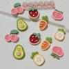 Acessórios de Resina Atacado Acessórios DIY Charms para Sapatos Patches para Chapéu Cola de Creme Capas para Canudo Patches para Acessórios de Cabelo Frutas com Gotejamento de Óleo
