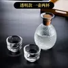 Wg6Q Vaso de Té Taza de Té Pequeña Juego de Té Vaso de Agua Transparente Taza de Maestro Taza Individual para Mujeres con Asa Estilo Simple