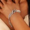 Pulsera Pclip Estilo Europeo y Americano para Hombre, Trendy, Simple, de Pin Ins, Nicho Hip-hop de Corea del Sur, Ajustable, de Acero de Titanio para Mujer