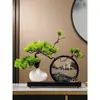 Nuevo adorno de pintura de arena de pino de bienvenida estilo chino para sala de estar, entrada, oficina, sala de té, vitrina, mueble de TV, decoración de mueble de vino