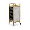 Carro caliente para teñir de barbería, estante para estilista de cabello, carro de bar, herramientas de peluquería, carrito de belleza, ventas directas de salón de belleza