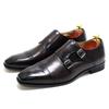 Zapatos Guangzhou para hombre, de cuero de alta gama, hechos a mano, clásicos Mengke, zapatos de trabajo formales de moda de negocios