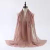 Bufanda de Burbujas Transfronteriza Popular para Mujer 2025 Nueva Bufanda de Color Sólido Bufanda Chal Decorativa Cálida de Moda Fabricante Venta al por Mayor