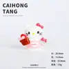 Resina Nuevo Dibujo Animado Sanrio Hello Kitty Cesta de Flores DIY Colgante Creativo para Joyería Material Accesorios Adornos de Escritorio