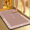 Alfombrilla de suelo suave de diatomeas de secado rápido transfronteriza para entrada de baño, alfombrilla absorbente de agua y antideslizante con diseño de letras simples, alfombrilla de puerta de secado rápido